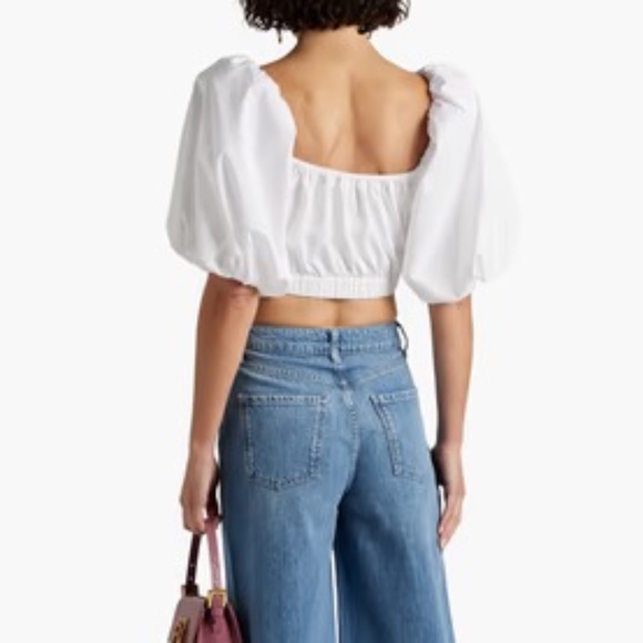 Jason Wu White Puff Sleeve Crop Blouse…NWT - Picture 4 of 13